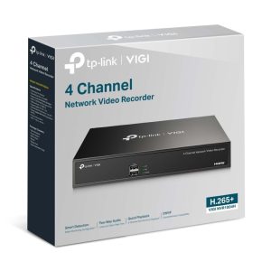 TP-LINK-VIGI NVR1004H-TP-Link VIGI NVR1004H VIGI 4 Channel Network Video Recorder (HDD Not Included)