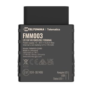 Teltonika-FMM0037FAU01-Teltonika FMM003 LTE CAT M1 Tracker with Advanced OBD OEM Data Reading for Global Coverage