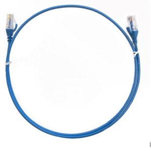 8ware-CAT6THINBL-1.5M-8ware CAT6 Thin Cable 1.5m / 150cm - Blue Color Premium RJ45 Ethernet Network LAN UTP Patch Cord 26AWG for Data