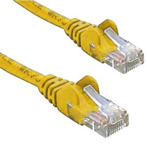 8ware-KO820U-5YEL-8ware CAT5e Cable 5m - Yellow Color Premium RJ45 Ethernet Network LAN UTP Patch Cord 26AWG CU Jacket