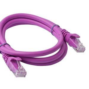 8ware-PL6A-1PUR-8Ware CAT6A Cable 1m - Purple Color RJ45 Ethernet Network LAN UTP Patch Cord Snagless