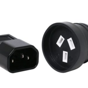 PowerShield-10IECAUS-PowerShield IEC C14 10A to AUS 3 Pin 10A socket adaptor