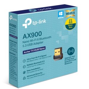 TP-LINK-Archer TX10UB Nano-TP-Link Archer TX10UB Nano AX900 Nano Wi-Fi 6 Bluetooth 5.3 USB Adapter