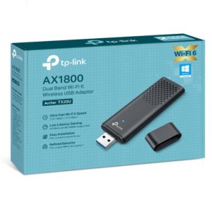 TP-LINK-Archer TX20U-TP-Link Archer TX20U AX1800 Dual Band Wi-Fi 6 Wireless USB Adapter