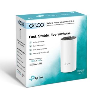 TP-LINK-Deco M4(1-pack)-TP-Link Deco M4 (1-pack) AC1200 Whole Home Mesh Wi-Fi System.  Additional Unit For Existing Deco M4 Mesh