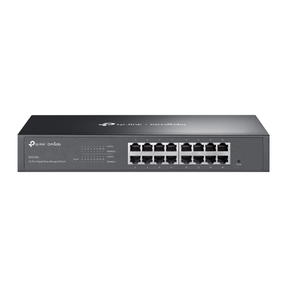 TP-LINK-ES216G-TP-Link ES216G Omada 16-Port Gigabit Easy Managed Switch