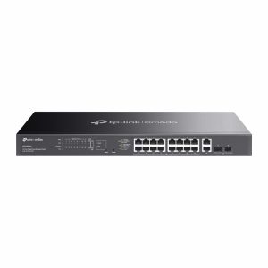 TP-LINK-ES220GMP-TP-Link ES220GMP Omada 20-Port Gigabit Easy Managed Switch with 16-Port PoE+