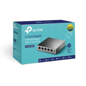 TP-LINK-TL-SG1005P-TP-Link TL-SG1005P 5-Port Gigabit Desktop Switch with 4-Port PoE
