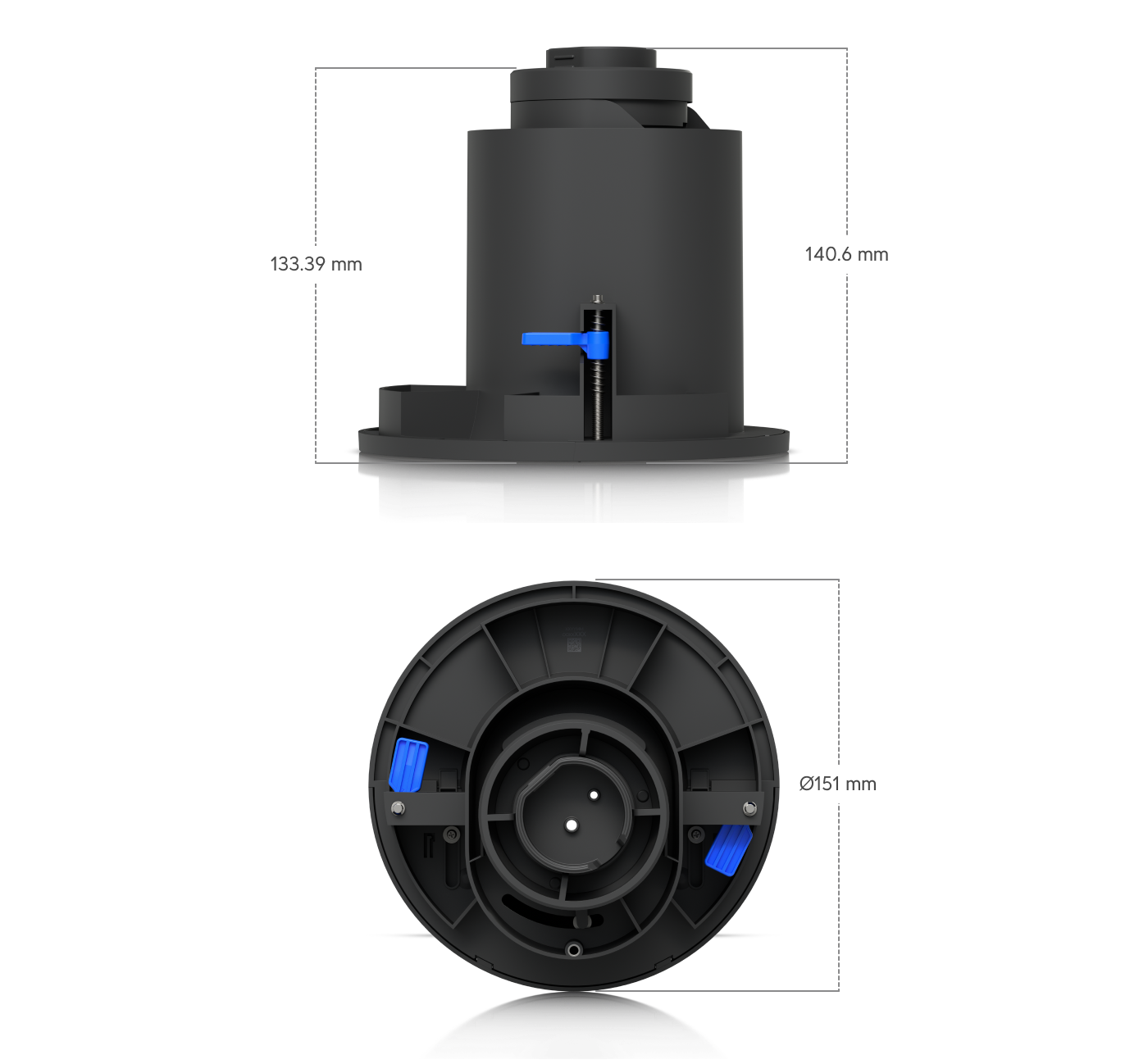 Ubiquiti | Ubiquiti G6 PTZ In-Ceiling Mount, Black, In-ceiling Mount Accessory For G6 PTZ. | UACC-G6-PTZ-ICM-B - Image 1