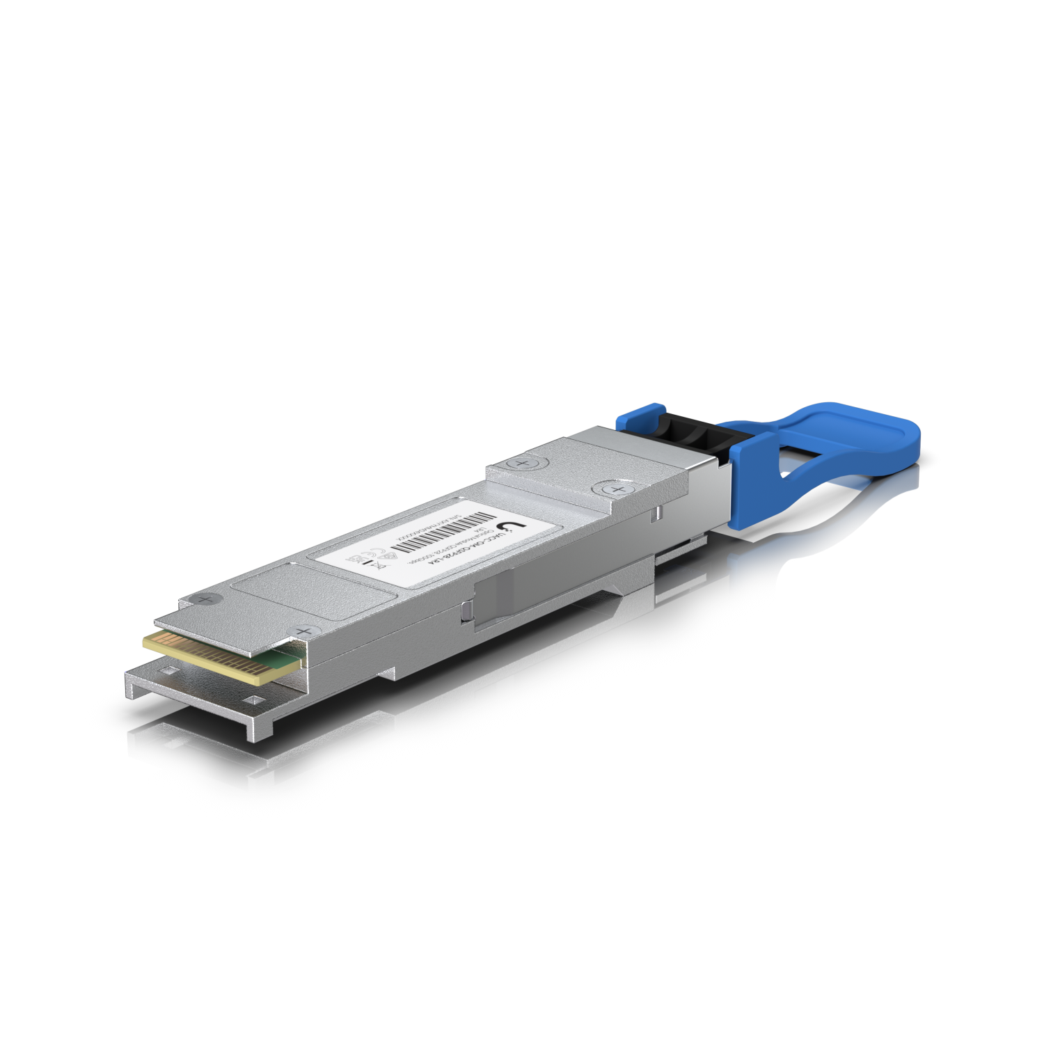 Ubiquiti | Ubiquiti  100G LR4 Single-Mode Optical Module, QSFP28 Transceiver, Supports 100G Connections, 10 Km Using Single-Mode Fiber, Duplex LC UPC Connector. | UACC-OM-QSFP28-LR4 - Image 1