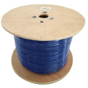8ware-CAT6-EXT350BLU-8Ware 350m CAT6 Cable Roll Blue Bare Solid Copper Twisted Core PVC Jacket >305m Cable Roll on Wooden Rell