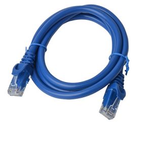 8ware-PL6A-1BLU-8Ware CAT6A Cable 1m - Blue Color RJ45 Ethernet Network LAN UTP Patch Cord Snagless