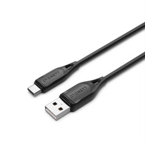Cygnett-CY4687PCUSA-Cygnett Essentials USB-C to USB-A (2.0) Cable (1M) - Black (CY4687PCUSA)