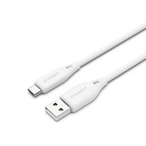 Cygnett-CY4688PCUSA-Cygnett Essentials USB-C to USB-A (2.0) Cable (1M) - White (CY4688PCUSA)