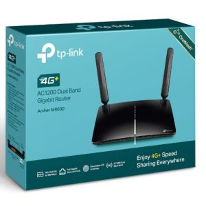TP-LINK-Archer MR600-TP-Link Archer MR600 4G+ Cat6 AC1200 Wireless Dual Band Gigabit Router OneMesh 300Mbps@2.5Ghz 867Mbps@5Ghz