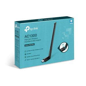 TP-LINK-Archer T3U Plus-TP-Link Archer T3U Plus AC1300 High Gain Wi-Fi Dual Band USB Adapter