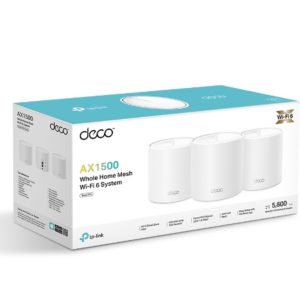 TP-LINK-Deco X1500(3-pack)-TP-Link Deco X1500(3-pack)  AX1500 Whole Home Mesh Wi-Fi 6 System
