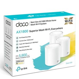 TP-LINK-Deco X20(3-pack)-TP-Link Deco X20(3-pack) AX1800 Whole Home Mesh Wi-Fi System