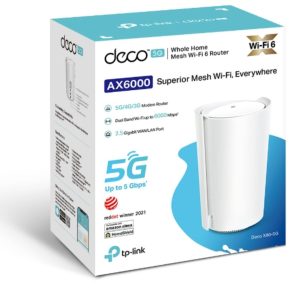 TP-LINK-Deco X80-5G(1-pack)-TP-Link Deco X80-5G(1-pack) 5G AX6000 Whole Home Wi-Fi 6 Gateway