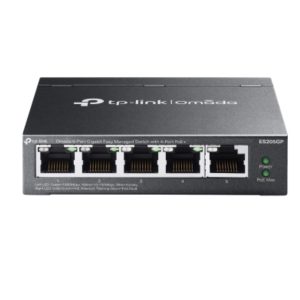 TP-LINK-ES205GP-TP-Link ES205GP Omada 5-Port Gigabit Easy Managed Switch with 4-Port PoE+