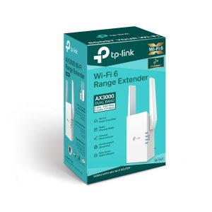 TP-LINK-RE705X-TP-Link RE705X AX3000 Mesh WiFi 6 Extender 574Mbps@2.4GHz 2402Mbps@5GHz