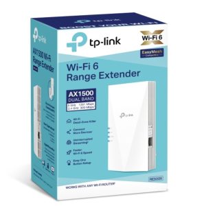 TP-LINK-RE815XE-TP-Link RE815XE AXE5400 Mesh Wi-Fi 6E Range Extender 574Mbps @2.4 GHz