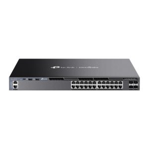 TP-LINK-SG6428X-TP-Link SG6428X Omada 24-Port Gigabit Stackable L3 Managed Switch with 4 10GE SFP+ Slots