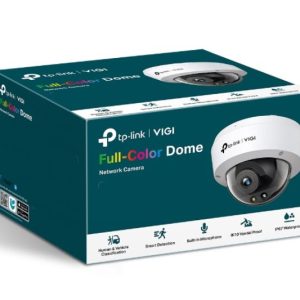 TP-LINK-VIGI C250(4mm)-TP-Link VIGI 5MP C250(4mm) Full-Colour Dome Network Camera