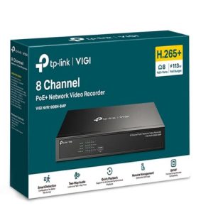 TP-LINK-VIGI NVR1008H-8MP-TP-Link VIGI NVR1008H-8MP 8 Channel PoE+ Network Video Recorder