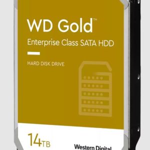 Western Digital-WD142KRYZ-Western Digital Gold 14TB 3.5" Enterprise Class SATA 6 Gb/s HDD 7200 RPM Cache Size 512MB 5-Year Limited Warranty