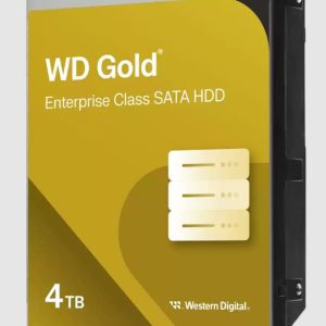 Western Digital-WD4004FRYZ-Western Digital Gold 4TB 3.5" Enterprise Class SATA 6 Gb/s HDD 7200 RPM Cache Size 256MB 5-Year Limited Warranty