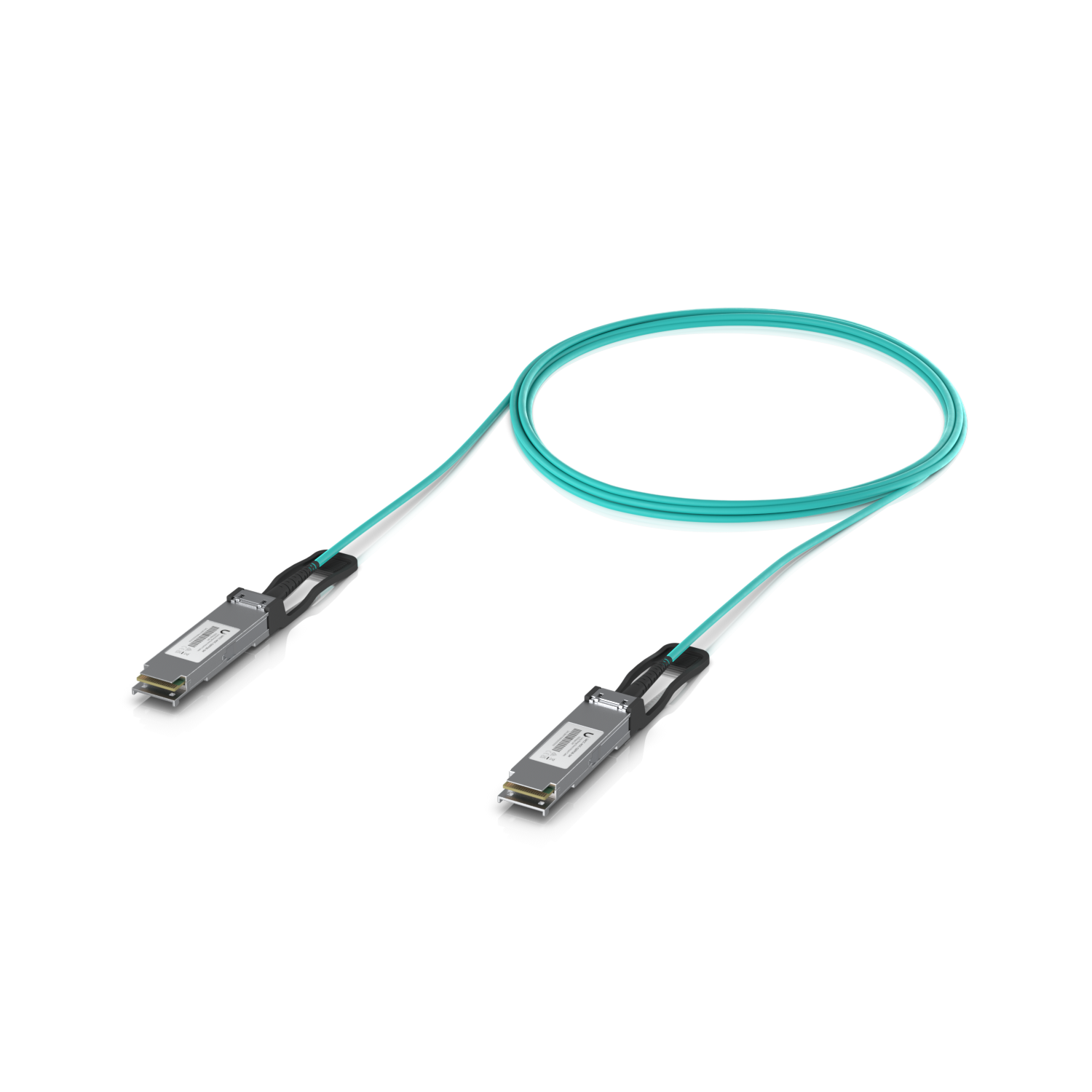 Ubiquiti | Ubiquiti 100G Long-Range Direct Attach Cable, 5M, Long-range QSFP28 direct attach cable with a 100 Gbps max data rate. | UACC-AOC-QSFP28-5M - Image 1