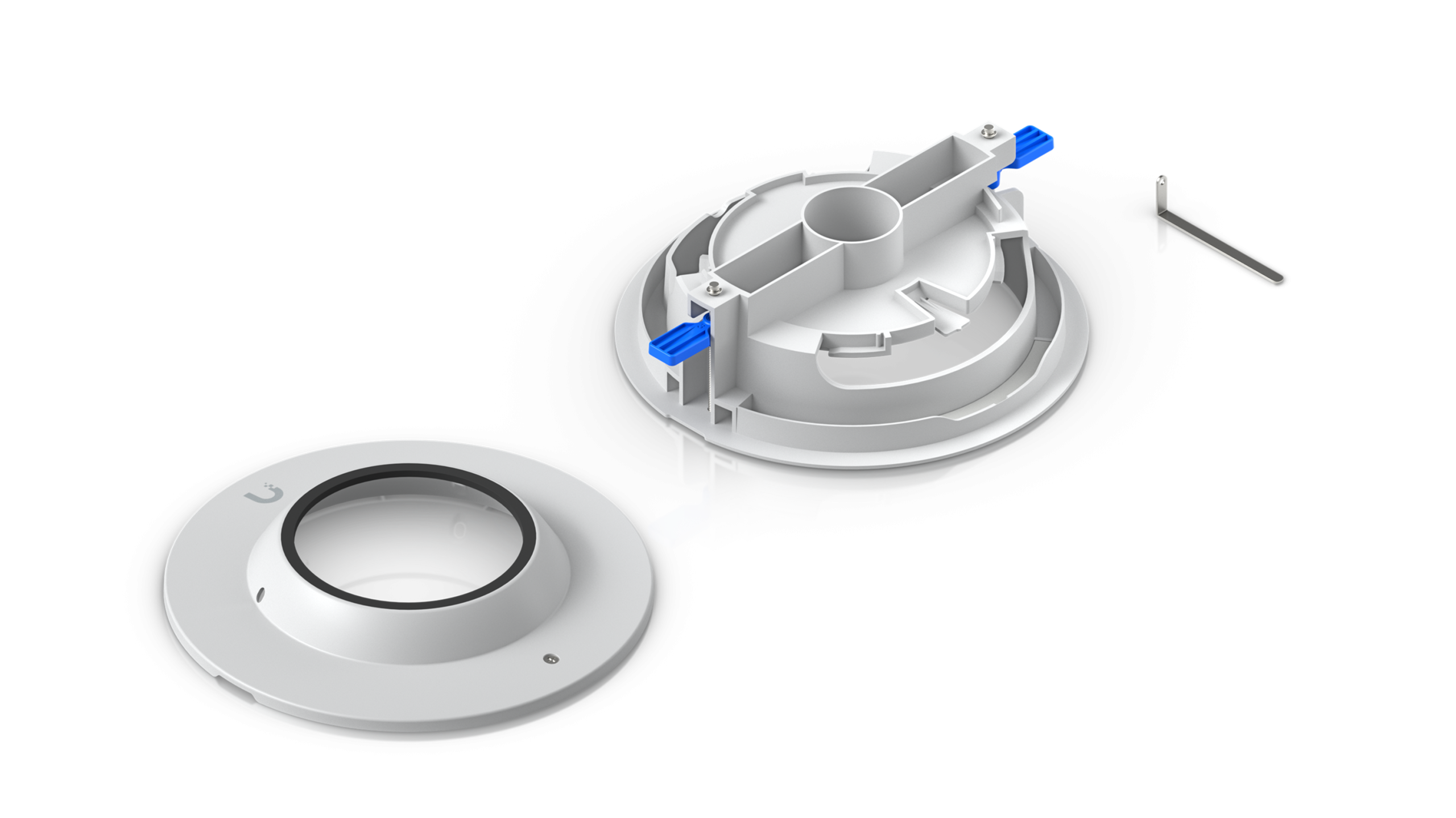 Ubiquiti | Ubiquiti UACC-Dome-FM-W, Dome Camera Mounting Accessory, Recessed Installation into Wall,  Ceiling, White. | UACC-Dome-FM-W - Image 1