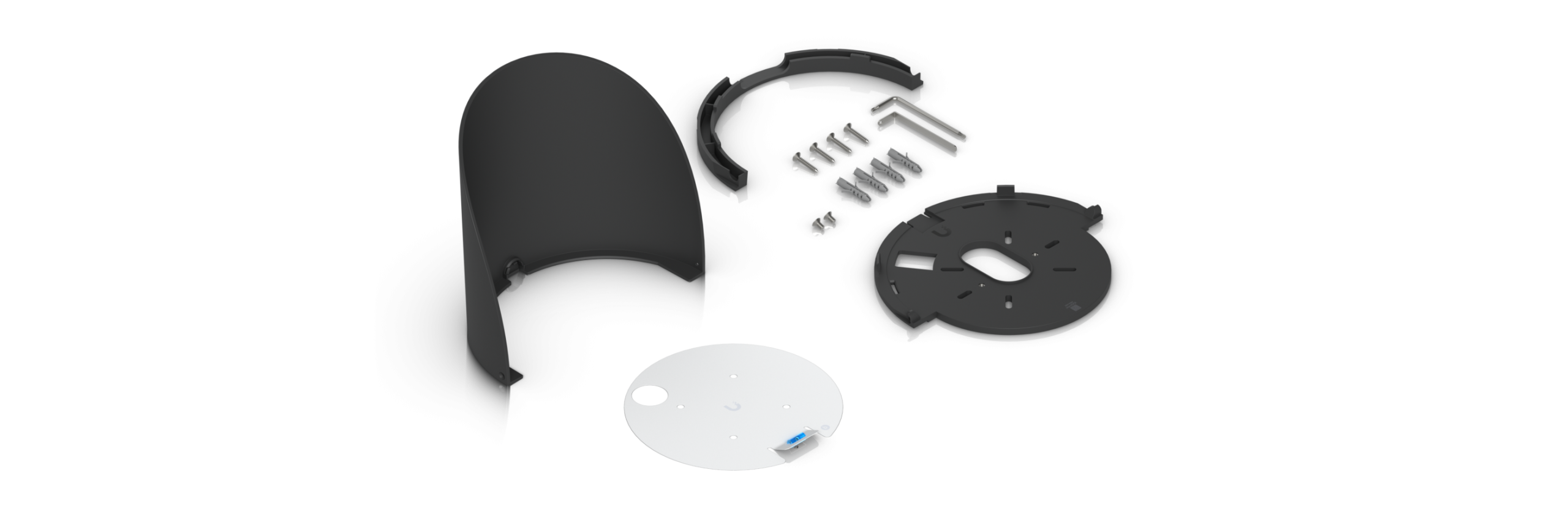 Ubiquiti | Ubiquiti G6 Dome Camera Weather Shield, Black, G6 Dome Camera Accessory, Optimal Image Quality, Protection Elements, Installed Outdoors, Wall, Pole. | UACC-G6-Dome-WS-B - Image 2