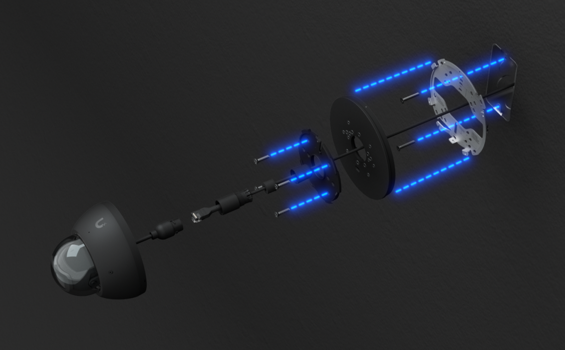 Ubiquiti | Ubiquiti Gang Box Mounting Plate, Black, Mounting Plate Designed, Interface UniFi Protect Cam, Multiple Types, Gang Boxes, Junction Boxes. | UACC-GB-Plate-B - Image 1