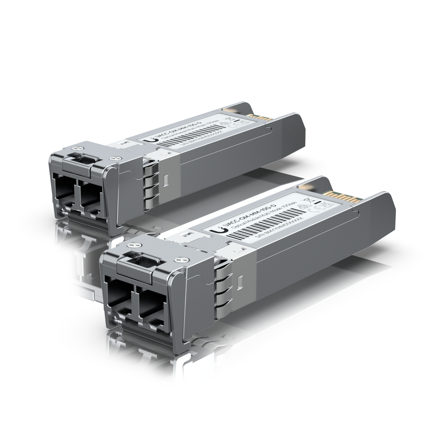 Ubiquiti | Ubiquiti UFiber 10Gbps Multi-Mode Optical Module, SFP+, Single Pack , Duplex LC connector, Connection up to 300 m | UACC-OM-MM-10G-D - Image 1